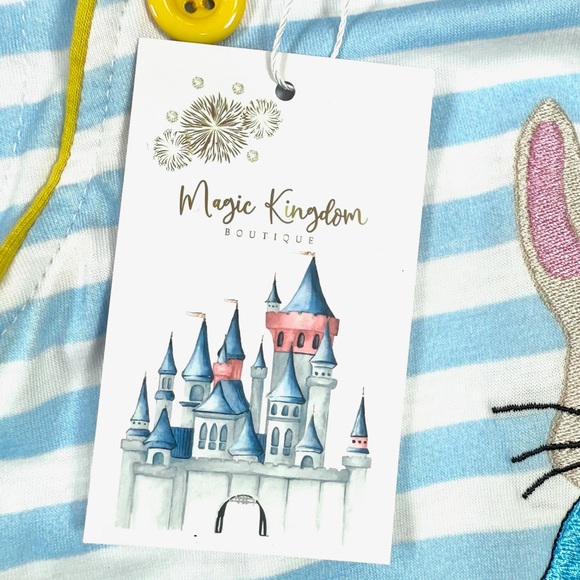 NWT MAGIC KINGDOM BOUTIQUE Toddler Peter‎ Rabbit Striped Romper Playsuit Size 3T - Picture 7 of 10